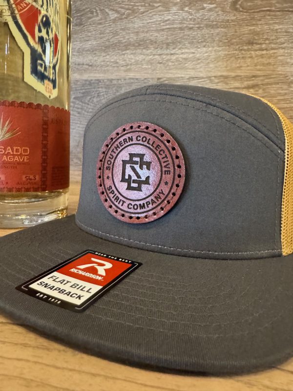 Southern Collective Leather Patch 7-Panel Hat - Image 3
