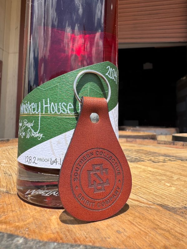 Southern Collective Leather Keychain
